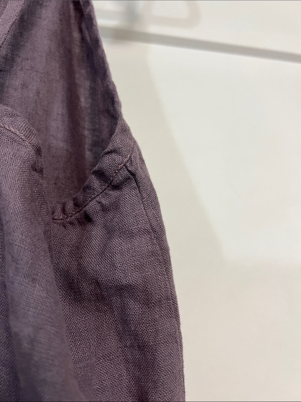 LINEN HANDMADE STUDIO LINEN STRAP DRESS GIA PURPLE SIZE MEDIUM - Picture 3 of 13